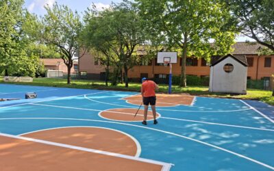 pavimentazione sportiva campo basket parco castellanza